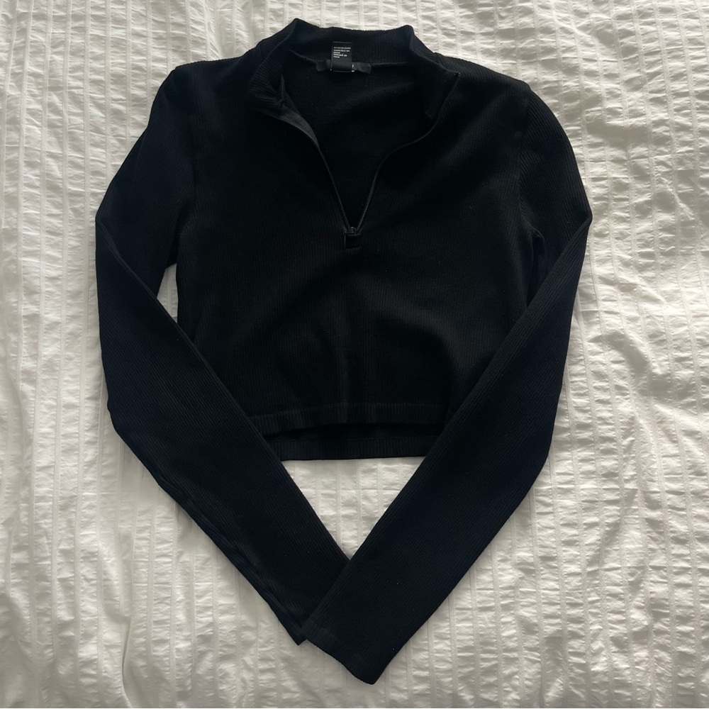 Black Long Sleeve Women's Top